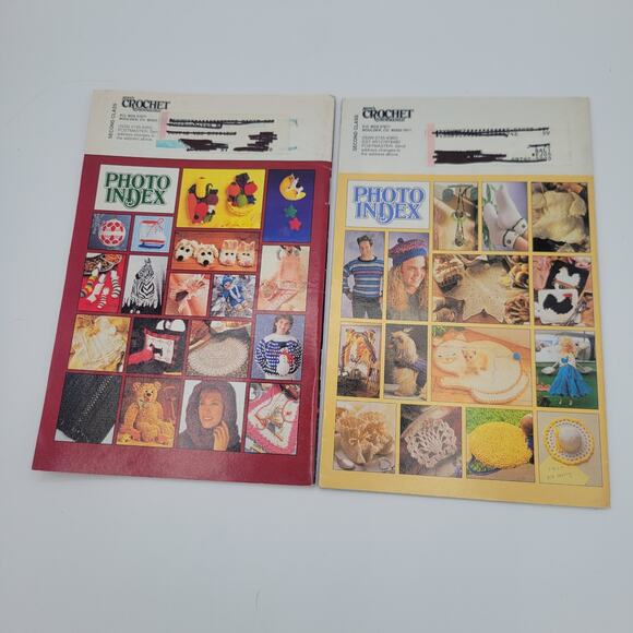 2 Vintage Annie's Crochet Newsletter Booklets Front Page Dog Patterns #53 #48 - Picture 2 of 4